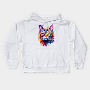 Colorful Cat Kids Hoodie